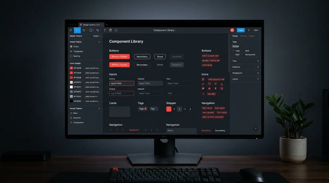 Tokenized Design Systems: Synchronizing Figma & Production Code.